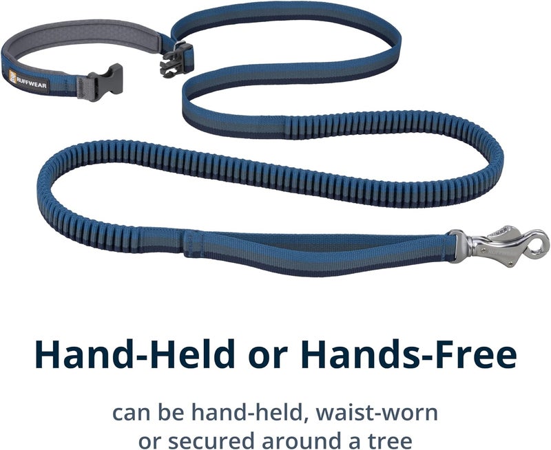RUFFWEAR , Roamer Bungee Dog Leash for Running, Biking or Hiking, Can be Used Hand-Held or Hands-Free, Orion Blue, 7.3'-11' - Image 4